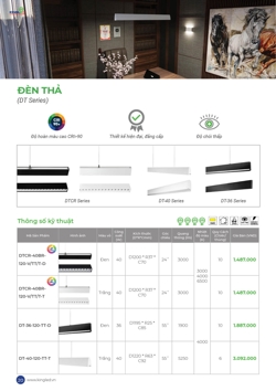 Báo giá Đèn Thả - Profile 2026